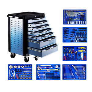 Garage Tool Cabinet Tools Cabinet Garage Tool Cabinet 7 Drawers 5 Wheels With 305Pcs Taiwan Tools With 7 Drawers