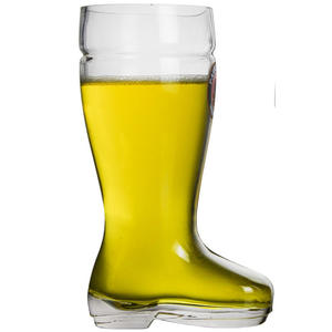 Vente en gros personnalisé Logo Rugby en forme de <span class=keywords><strong>Das</strong></span> Boot Verre à bière soufflé à la main Artisanat géant Style moderne/classique Impression personnalisée - Product Image 2