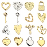 Pendentif de collier en acier inoxydable plaqué 18 carats avec ailes d'ange accessoires de bijoux de bohème à bricoler soi-même pour fête ou cadeau