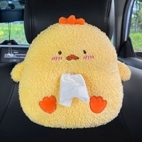 Boîte à mouchoirs en peluche de dessin animé en fibre de polyester, rangement créatif pour appuie-tête, marque Longyang