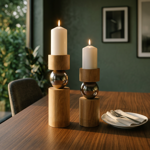 Porte-bougie décoratif moderne et léger pour salon, chambre, table à manger, mariage et décoration festive de la maison - Product Image 3