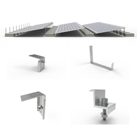 Système solaire au sol Angels Solar, rail de montage de panneaux solaires, structures photovoltaïques, base en béton, support de montage solaire pour toit plat