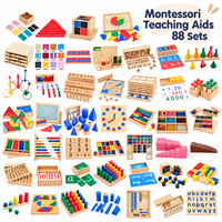Perlengkapan Taman Kanak-Kanak Bahan Montessori Set Alat Belajar Multi-Piece Bahan Pembelajaran Sensorial Matematika Bahasa Mainan Edukasi