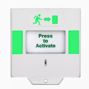 एलईडी रीसेट करने योग्य आपातकालीन रिलीज निकास ब्रेक ग्लास फायर अलार्म आपातकालीन दरवाजा रिलीज रीसेट आपातकालीन निकास बटन रिलीज स्विच - Product Image 3