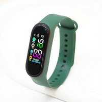 Montre numérique LED étanche en plastique pour enfants, hommes, femmes et étudiants, style sport, vente en gros usine 2026