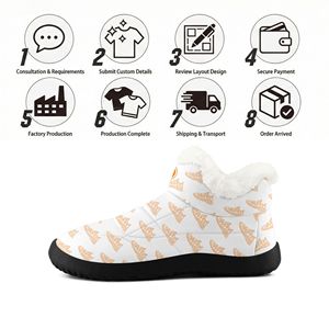 Chaussures d'hiver personnalisées avec logo OEM/ODM, bottes de <span class=keywords><strong>neige</strong></span> chaudes <span class=keywords><strong>en</strong></span> fourrure pour hommes et femmes FN072 - Product Image 4