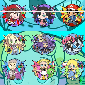 Autocollants personnalisables d'anime à coins carrés, mascotte Pokémon, dessin animé Kawaii, aimants de réfrigérateur pour jeux de table, boîte mystère, cadeau - Product Image 1