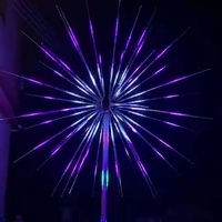 Kommerzielle Outdoor-LED-Feuerwerksbaum-Beleuchtung Große 3D-Feuerwerksbaum-Dekoration für Freizeitparks Einkaufszentren Feiertagsevents