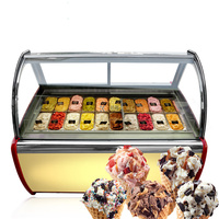 Vitrine réfrigérée pour crème glacée, gelato et sucettes glacées, conforme aux normes européennes