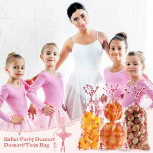 Bolsas <span class=keywords><strong>de</strong></span> celofán Goody Bag Ballet Girl Plastic Goody Bag-Corbatas giratorias <span class=keywords><strong>de</strong></span> plata caramelo transparente para fiesta <span class=keywords><strong>de</strong></span> cumpleaños con tema <span class=keywords><strong>de</strong></span> Ballet - Product Image 6