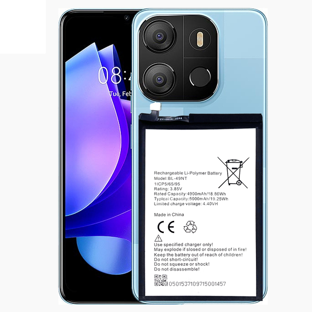 New 4500mAh Replacement Battery for Tecno Camon 16 Premier/CE9 Phone Battery BL-44CT Phone Tecno
