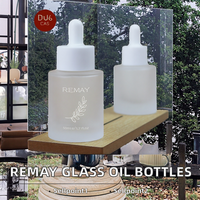 Bouteille en verre transparente à rayures verticales de 30 ml - Petit diffuseur d'arômes pour huiles essentielles et décoration intérieure