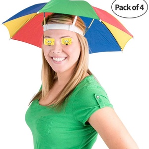 Parapluie de tête miniature pour adulte, pliable manuellement, imperméable, droit, fantaisie, mignon, de voyage, multicolore, toutes saisons, moderne - Product Image 2