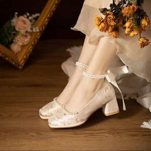 Nouvelles Chaussures Plates Mary Jane Style Français Été-Automne 2026, Tendance Rétro Britannique à Semelle Épaisse en Cuir, Modèle Bloc à Enfiler - Product Image 3