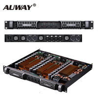 Amplificateur de puissance audio professionnel numérique de classe D D1800 4X1800W 1U à montage en rack pour système de haut-parleurs multi-zones pour grands événements en plein air
