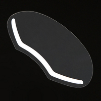 Wanmei 50 pièces/boîte Masque jetable transparent anti-gouttelettes pour les yeux, outils professionnels de coiffure pour salon, masque facial