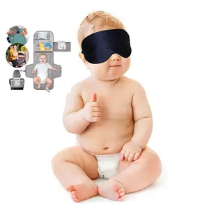 Flugzeug Baby Seiden-Augenmaske Neugeborenes Kleinkind Sehschutz Kleinkind-Baby-Weichwaschbeutel Windel-Taschen-Set