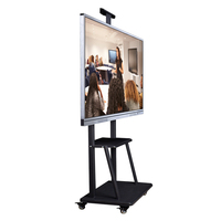 Tableau blanc interactif Weier YX-8602 de 86 pouces, équipement de formation éducatif, métal/verre, non pliable, pour les écoles
