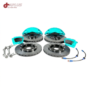 Kit de frenos cerámicos BBK de alto rendimiento, delantero de 10 pistones + trasero de 1 pistón para Audi A7/A8 S7/S8 con tapa central flotante - Product Image 1