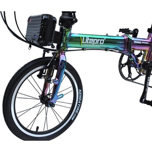 Bicicleta Dobrável Litepro K3 - Leve, Portátil, com Velocidades Variáveis, Freio V Duplo, Quadro em Liga de Alumínio Eletroplaqueado Colorido - Product Image 2