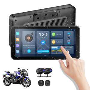 Autommi 6.25 pouces Portable Moto écran Android 14 système <span class=keywords><strong>GPS</strong></span> Bluetooth Navigation IPX8 étanche Smart Moto caméra Carplay - Product Image 1