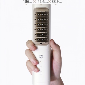 USB Rechargeable <b>Brush</b> Comb Large Capacity Battery Wireless Straightener <b>Brush</b> - Product Image 1