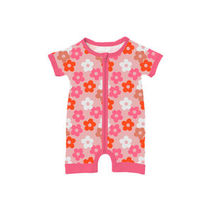 Nouvelle Arrivée Combinaison Courte d'Été Personnalisée pour Bébé en Bambou avec Fermeture Éclair – Pyjama Court Zippy en Bambou - Product Image 5
