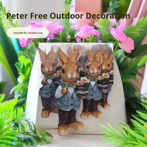 ของตกแต่งสวนกลางแจ้งรูปกระต่ายการ์<span class=keywords><strong>ตู</strong></span><span class=keywords><strong>น</strong></span> ทำจากเรซิ่<span class=keywords><strong>น</strong></span>และไฟเบอร์กลาส ลายนูน 3 มิติ รูปสัตว์ สำหรับตกแต่งสว<span class=keywords><strong>น</strong></span> - Product Image 2