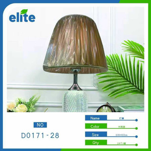 Elegante e minimalista PVC e tessuto lampada da tavolo paralume per la casa e l'ufficio moderno cono Design di alta qualità per interni accessori di luce - Product Image 1