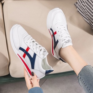 Scarpe Sportive Casual da Donna <span class=keywords><strong>Forrest</strong></span> <span class=keywords><strong>Gump</strong></span>, Bianche, Traspiranti, Leggere, Antiscivolo, con Lacci, Tomaia in PU, Suola in Plastica, Primavera 2026 - Product Image 2