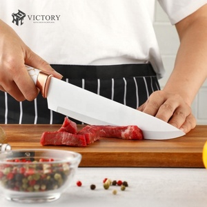 Wholesale Kitchen Knife Set Chef Knife Scissors Non-stick Coating Stainless Steel Kitchen Knife Set with <b>Acrylic</b> <b>Block</b> - Product Image 2