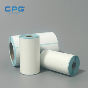 Étiquettes adhésives thermiques imperméables et résistantes à l'huile pour emballage alimentaire et stockage, 3x5 pouces, 4x4 pouces, 120 g/m², vente en gros du fabricant - Product Image 1