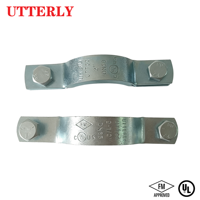 Collier de serrage pour tuyau en acier au carbone UTT60, installation facile, prix usine, pour raccords industriels, 1/2"-8", homologué FM UL, support pour tuyaux chauds et froids