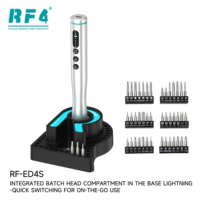 Obeng Listrik RF4 RF-ED4S Tipe-C Isi Ulang 4-Kecepatan Torsi 42 Mata Obeng S2 Magnetik Tanpa Kabel Perlengkapan Perbaikan untuk Ponsel Laptop