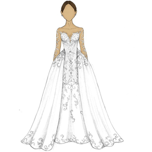 Personalizzazione personalizzata abito <span class=keywords><strong>da</strong></span> <span class=keywords><strong>sposa</strong></span> abito Design abiti <span class=keywords><strong>da</strong></span> <span class=keywords><strong>sposa</strong></span> personalizzato fatto a mano qualsiasi abito in festa di nozze - Product Image 3