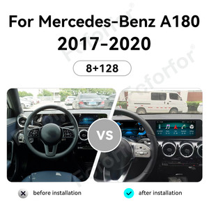 Radio de Coche Foforfor con Pantalla Dual de 12.3 Pulgadas Android 13, Navegación GPS con Panel Digital para <span class=keywords><strong>Mercedes</strong></span>-Benz <span class=keywords><strong>A180</strong></span> 2017-2020, <span class=keywords><strong>Carplay</strong></span> - Product Image 2