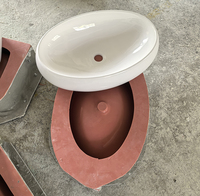 Moules en silicone pour grands pots en béton, moule pour évier en béton, moules en fibre de verre pour béton