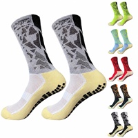 Chaussettes de football personnalisées antidérapantes, chaussettes de soccer à motif personnalisé, mi-mollet, performance, entraînement, sport, vente en gros