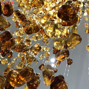 Hot người bán kính mặt dây chuyền đèn khách sạn Trung tâm mua sắm sảnh cài đặt dự án LED đèn chùm - Product Image 4