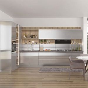 Robe De <span class=keywords><strong>cuisine</strong></span> moderne, style Mdf, noir mat, pour une pièce - Product Image 2