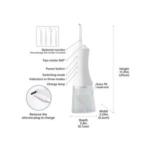 Professioneller Tragbarer Handgehaltener Zahnreiniger Wasserstrahl Kabelloser Mundduscher Elektrischer Wasserflosser für den Haushalt mit 3 Modi - Product Image 6