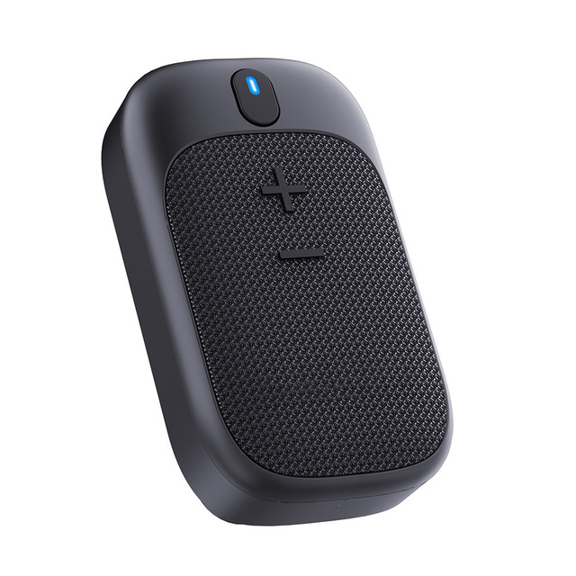 Mini Magnetic Stereo Wireless Speaker with Microphone Small Wearable Clip-On Design for Running Work Computer Use