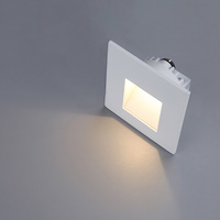 Applique murale Led imperméable conforme à la norme IP65, luminaire d'extérieur et d'intérieur, lumière blanche chaude, idéal pour des escaliers, 3W, 83x83mm, nouveau modèle 2019