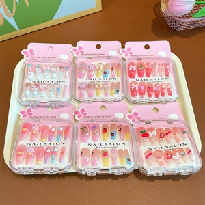<span class=keywords><strong>Faux</strong></span> <span class=keywords><strong>ongles</strong></span> amovibles pour enfants, faits à la main, pour les enfants de 3 à 12 ans, collection d'autocollants pour <span class=keywords><strong>ongles</strong></span> DIY - Product Image 1
