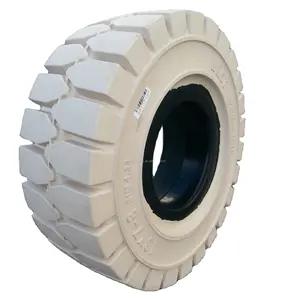Linde three fulcrum forklift cushion tyre 16x6-8 18x7-8 rear quick solid rubber tire for wholesales Manufacturer direct price