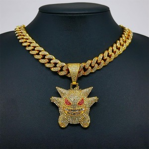 Pendentif Hip-Hop Moissanite pour Homme Très Demandé, Idéal pour Soirées, Bijou de Luxe Plaqué Argent et Or, Tendance Streetwear Disponible - Product Image 4