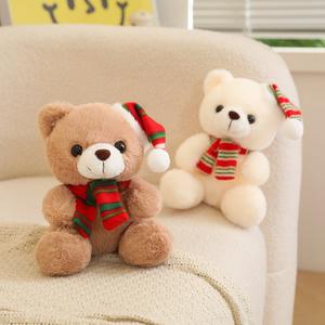 ODM OEM Peluche ours en peluche personnalisée unisexe douce <span class=keywords><strong>et</strong></span> confortable, adorable, avec écharpe de Noël en coton PP pour les activités <span class=keywords><strong>et</strong></span> les fêtes - Product Image 4