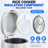 Joint d'étanchéité en mousse mélamine pour cuiseur à riz, découpe sur mesure, absorption acoustique, isolation thermique, réduction du bruit, coussin acoustique