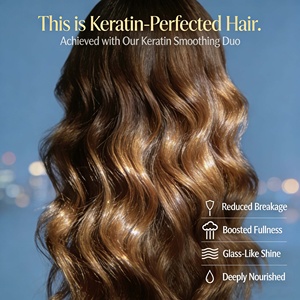 Crème d'infusion à la kératine biologique effet salon, kit de lissage capillaire à domicile, huile d'argan, combat la perte de cheveux, augmente le volume, longue durée - Product Image 5