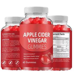 Gomitas Veganas Sin Azúcar para un Vientre Plano, con Vinagre de Sidra de Manzana, Vitaminas, <span class=keywords><strong>Detox</strong></span>, Keto, Suplemento para la Salud Intestinal - Product Image 1